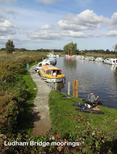 Moorings at Ludham Bridge